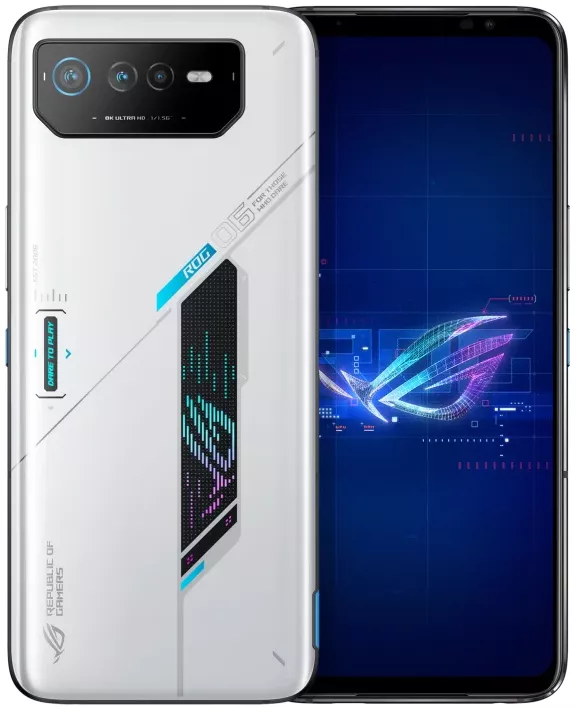 Смартфон Asus Rog Phone 6, 16.512 Гб, Dual SIM (nano SIM), белый